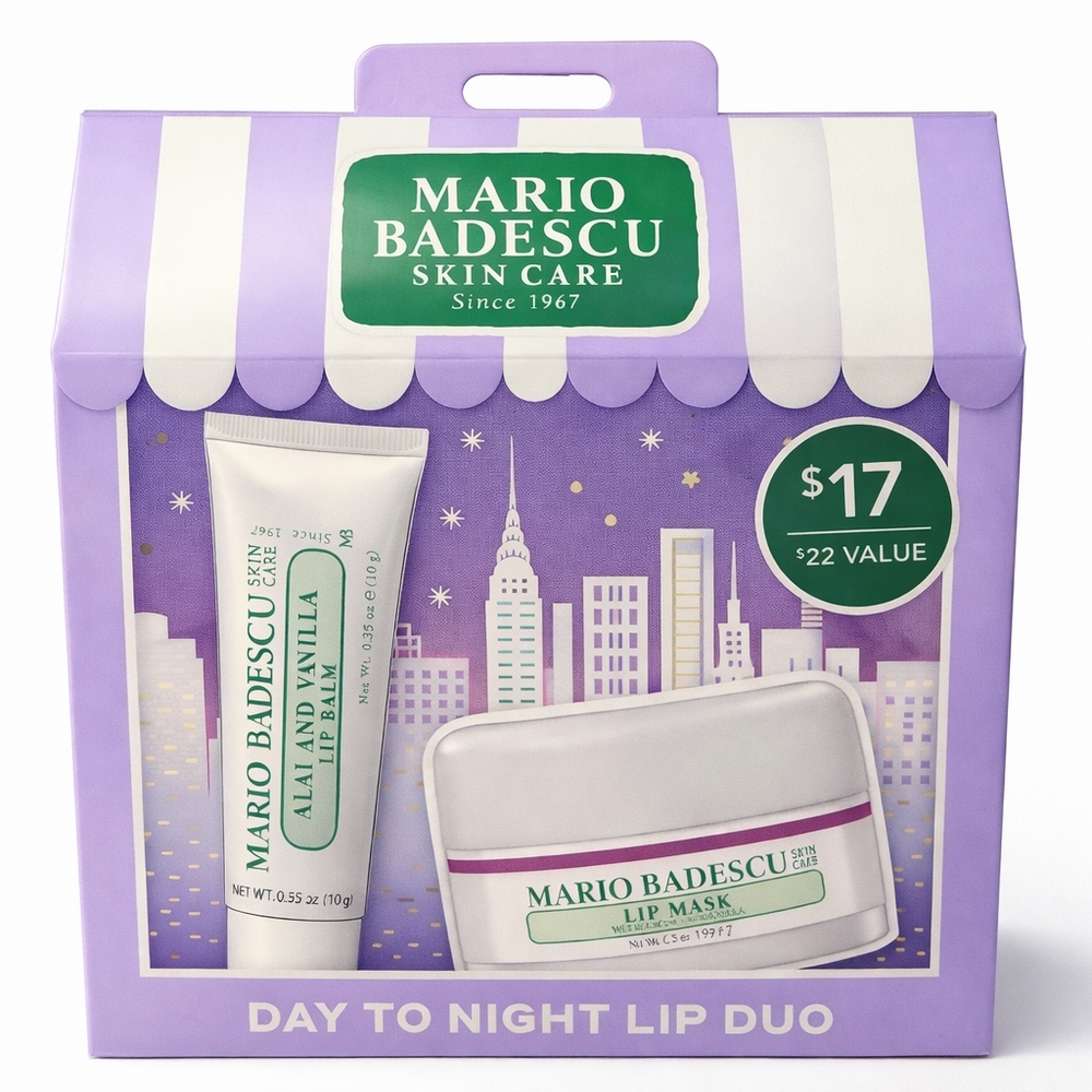Mario Badescu Day to Night Lip Duo - Lavender and White